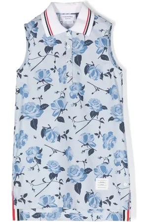 Thom Browne Vestido estilo playera tipo polo con estampado floral