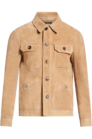 Tom Ford Chamarra de gamuza con cuello