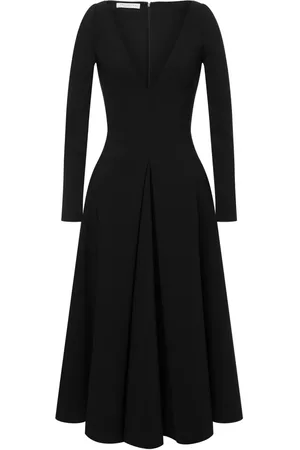 Serafini Vestido acampanado con cuello en V