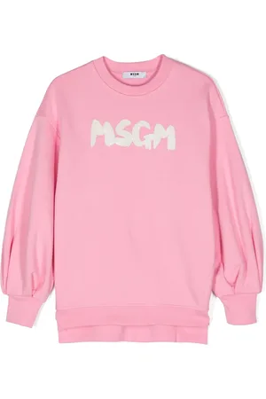 Msgm Vestido corto con logo estampado