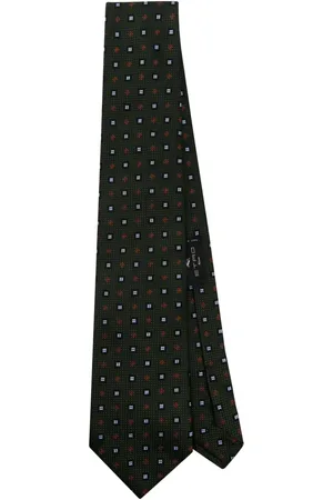Etro Corbata de seda con motivo en jacquard