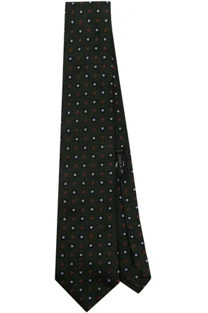 Etro Corbata de seda con motivo en jacquard