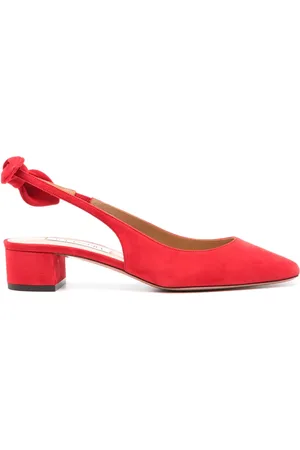 Aquazzura Zapatillas Very Bow Tie con tacón de 35mm