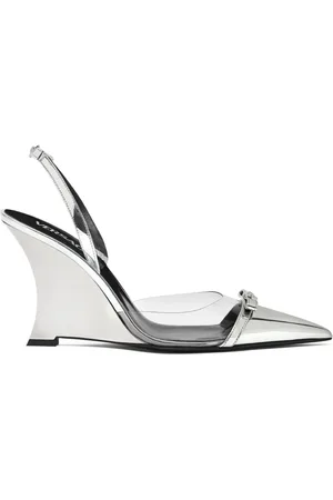 VERSACE Zapatillas Gianni Ribbon con cuña de 95mm