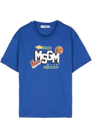 Msgm Playera con logo estampado