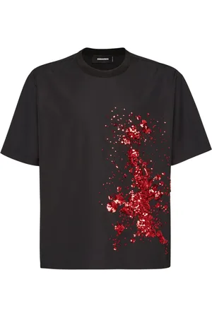 Dsquared2 Playera bordado con lentejuelas