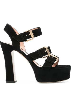 Moschino Sandalias con hebilla y tacón de 130mm