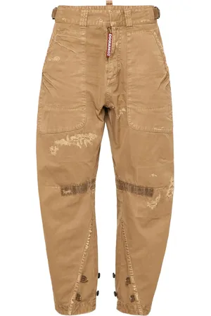 Dsquared2 Pantalones rectos con efecto envejecido