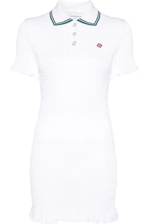 Casablanca Vestido corto estilo playera tipo polo