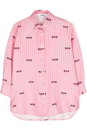 Msgm Camisa con logo estampado