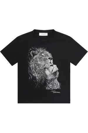 Roberto Cavalli Playera con león estampado