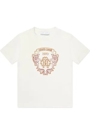 Roberto Cavalli Playera con logo bordado