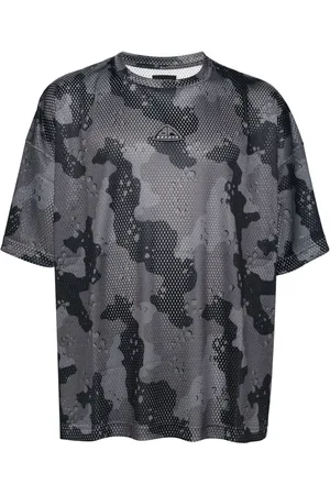 Breathe Playera de malla con estampado militar