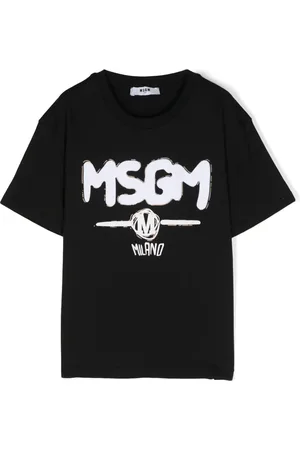 Msgm Playera con logo afelpado