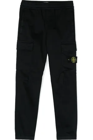 Stone Island Pantalones tapered con motivo Compass