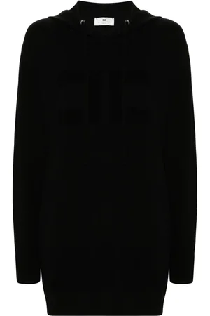 Elisabetta Franchi Vestido estilo sudadera con capucha