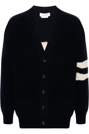 Alexander McQueen Cárdigan tejido con motivo Skull