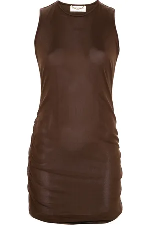 Saint Laurent Vestido corto sin mangas