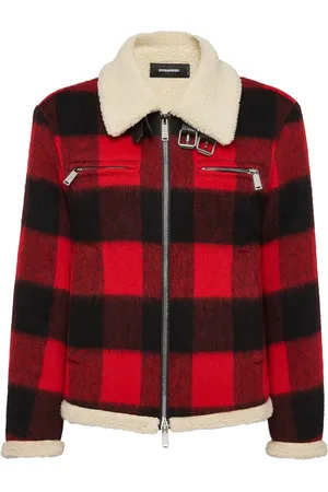 Dsquared2 Chamarra con cuadros estampados