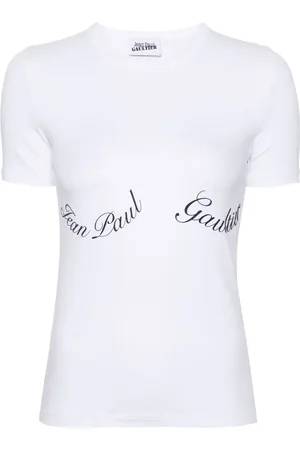 Jean Paul Gaultier Playera con logo estampado
