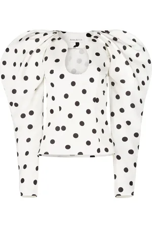 Nina Ricci Top con motivo de lunares