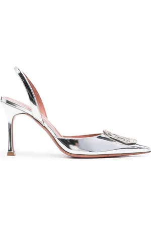 Amina Muaddi Zapatillas Camelia con tacón 90mm