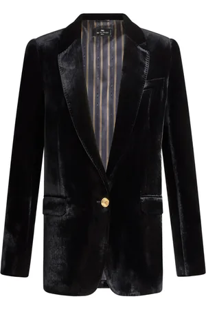 Etro Blazer de terciopelo con botones