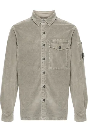 C.P. Company Camisa de pana con detalle Lens