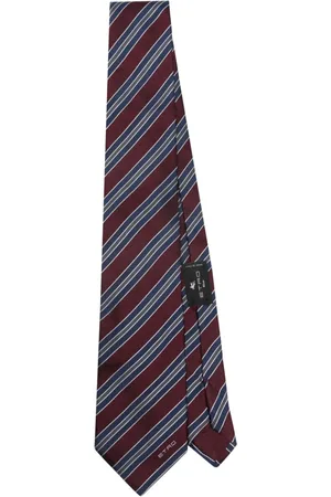 Etro Corbata de seda con rayas estampadas