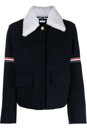 Thom Browne Chamarra con cuello de pana