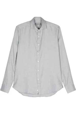 CANALI Camisa con botones y cuello italiano