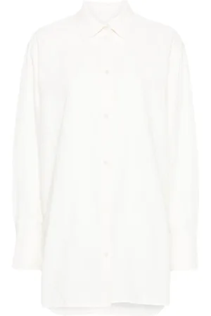 Totême Camisa con motivo floral en jacquard