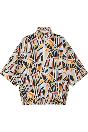 ROSETTA GETTY Playera tipo polo con estampado abstracto