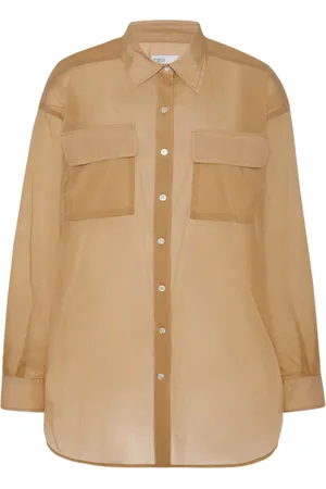 ROSETTA GETTY Camisa con cuello de pico y botones