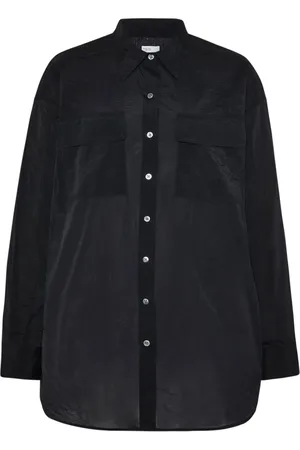 ROSETTA GETTY Camisa con cuello de pico y botones