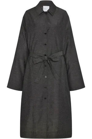 ROSETTA GETTY Gabardina con cuello italiano y cinturón