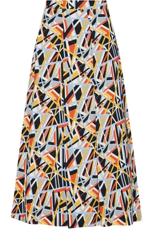 ROSETTA GETTY Falda larga con estampado abstracto