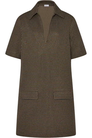 ROSETTA GETTY Vestido corto con cuello de playera tipo polo