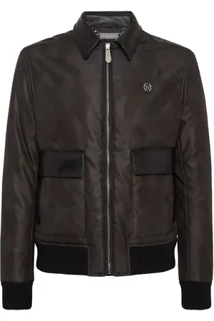 Philipp Plein Chamarra bomber con cuello