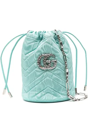 Gucci Bolsa bucket de seda GG Marmont