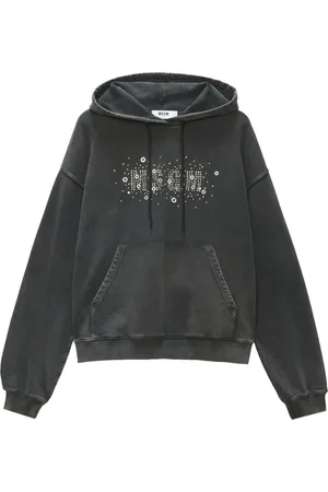 Msgm Hoodie con apliques y logo
