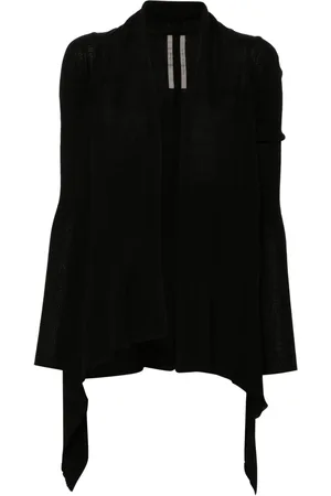 Rick Owens Cárdigan de canalé cruzado