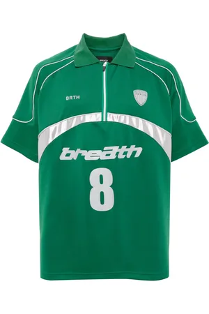Breathe Playera tipo polo con logo estampado y detalle reflectante
