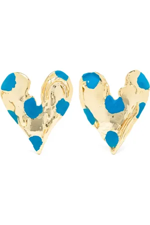 Vann Jewelry Aretes con motivo de corazón