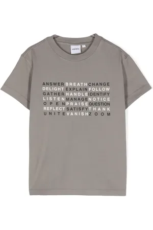 Aspesi Playera con texto estampado