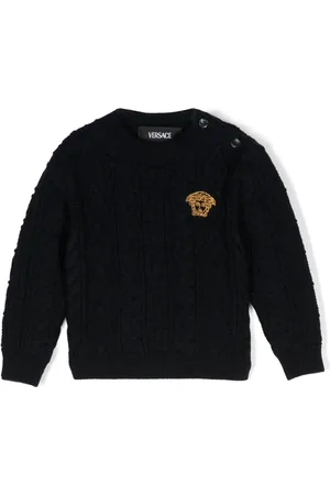 VERSACE Suéter con bordado Medusa Head
