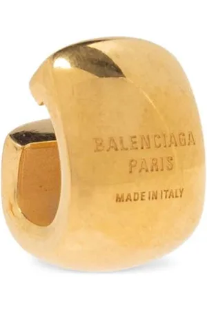 Balenciaga Arete ear-cuff con logo grabado