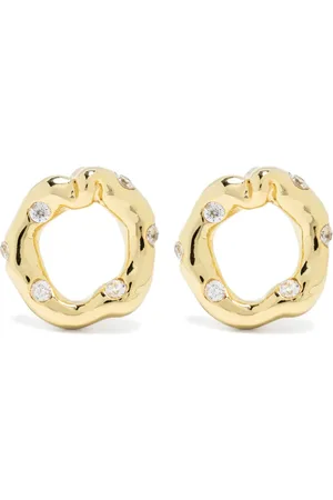 Vann Jewelry Aretes Irregular Circle