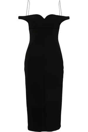 Serafini Vestido midi con hombros descubiertos