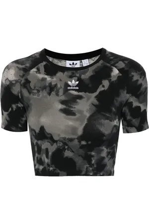 adidas Playera con estampado tie-dye